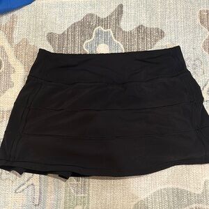 LULU Black Athletic Skort